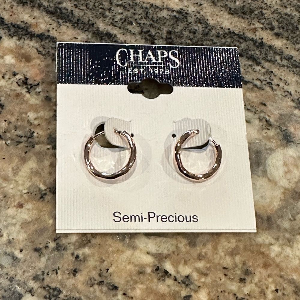 Chaps mini gold hoops